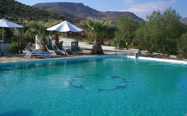 pool area at Casas Rurales Cortijo Torreblanca Parque Cabo de Gata