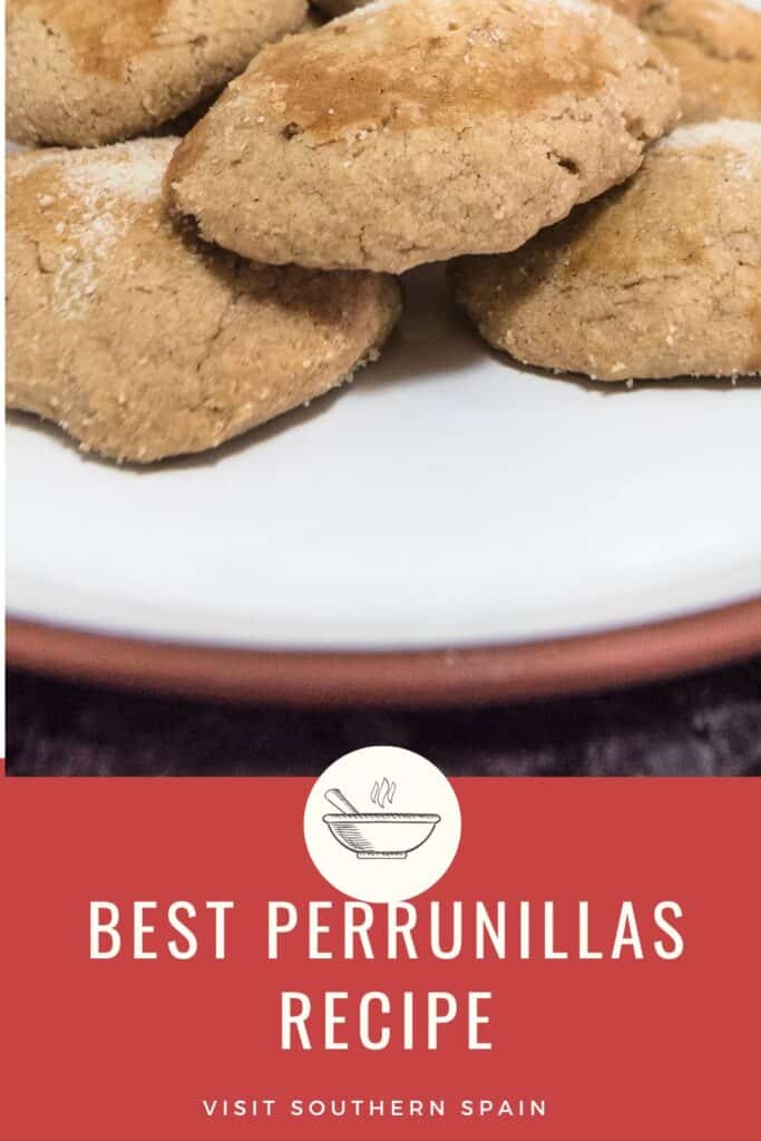 a pin with perrunillas on a plate