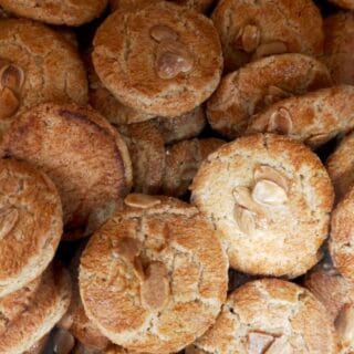 closeup with Perrunillas, a traditional spanish cookie