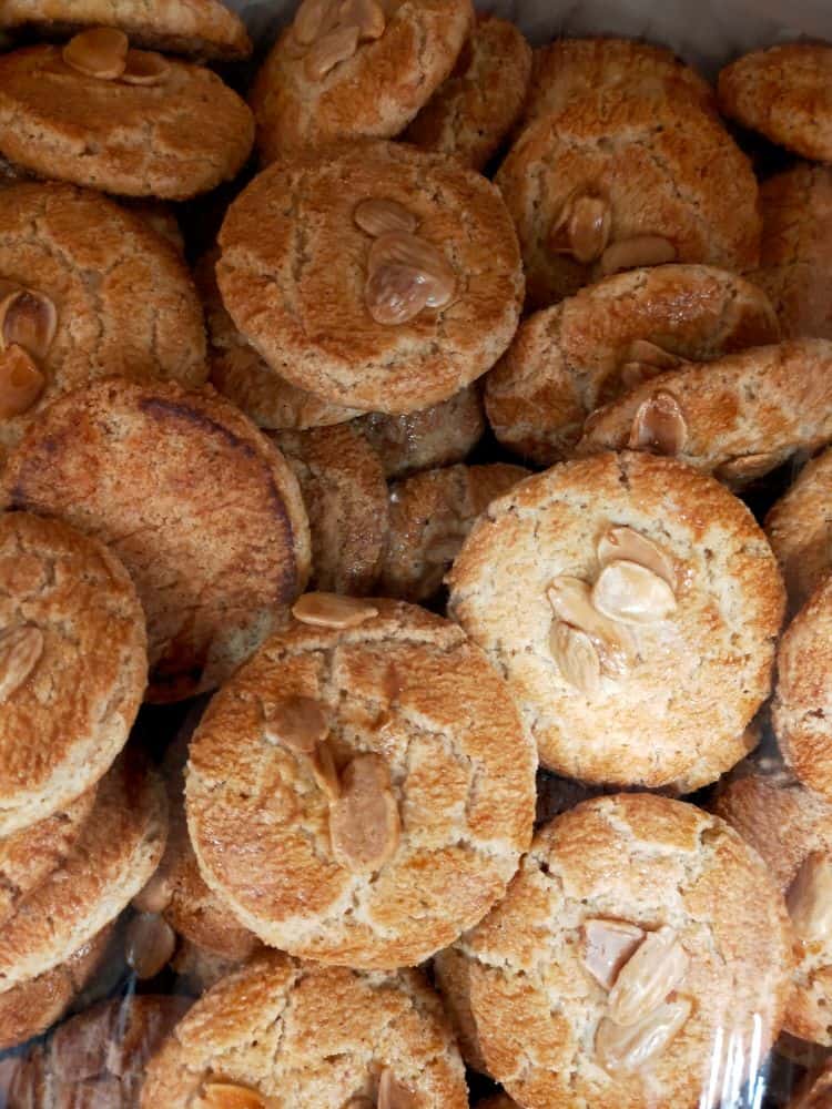 closeup with Perrunillas, a traditional spanish cookie