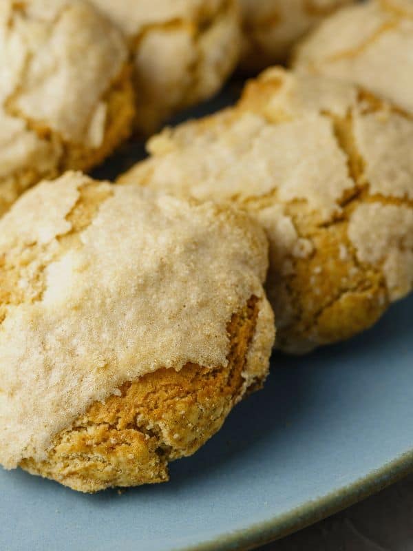 perrunillas on a blue plate