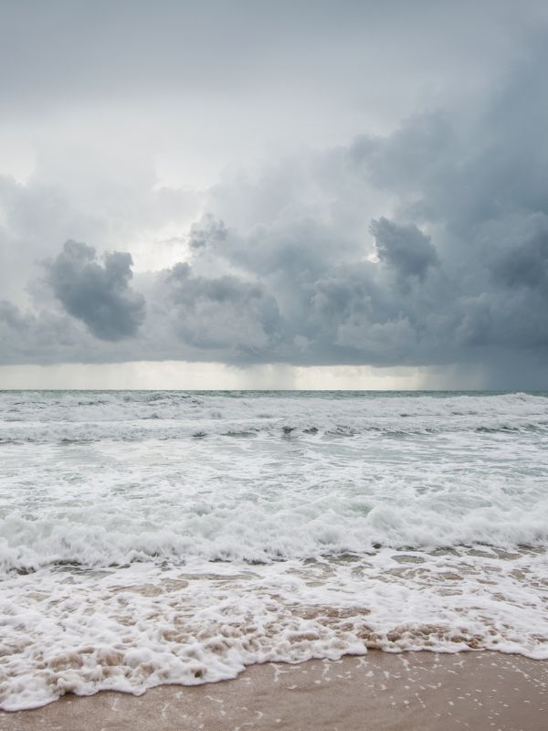 raining at the beach in Spain, weather in andalucia in november
