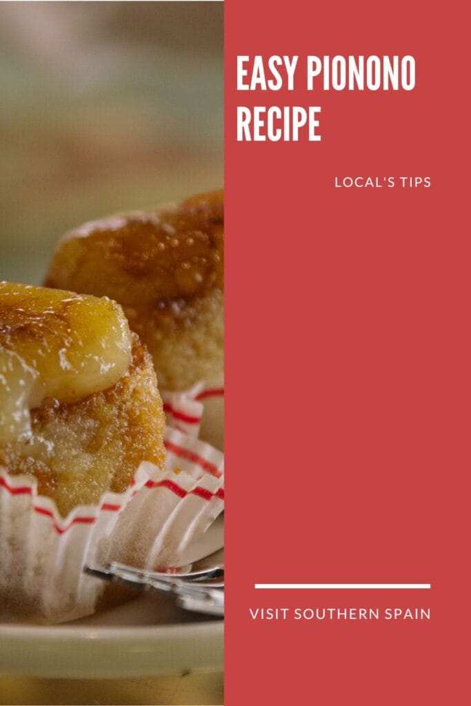 a pin with 2 piononos in cupcake papers