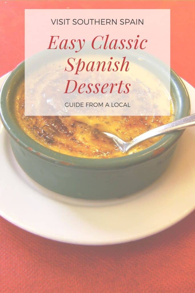 a pin with crema catalana, one of the classic spanish desserts