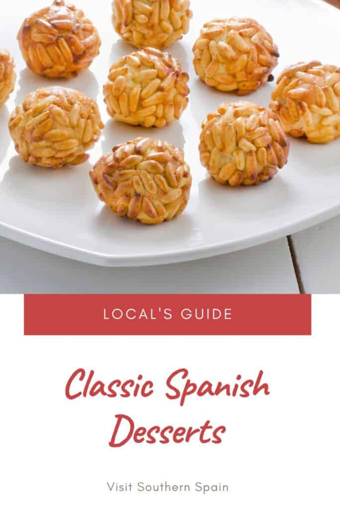 a pin with one of the classic spanish desserts