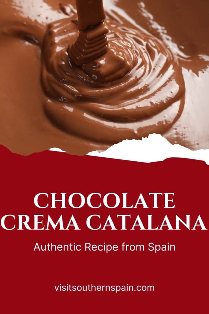 a pin with Chocolate Crema Catalana