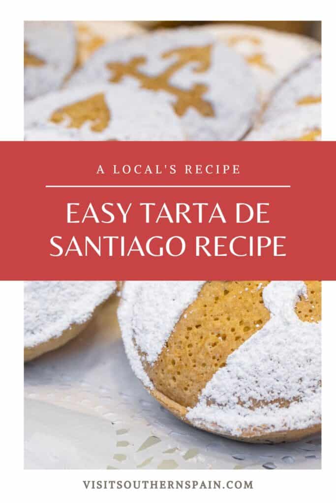 a pin with Tarta de Santiago