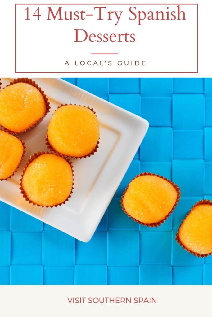 a pin with yemas de santa teresa, one of the Must-Try Spanish Desserts