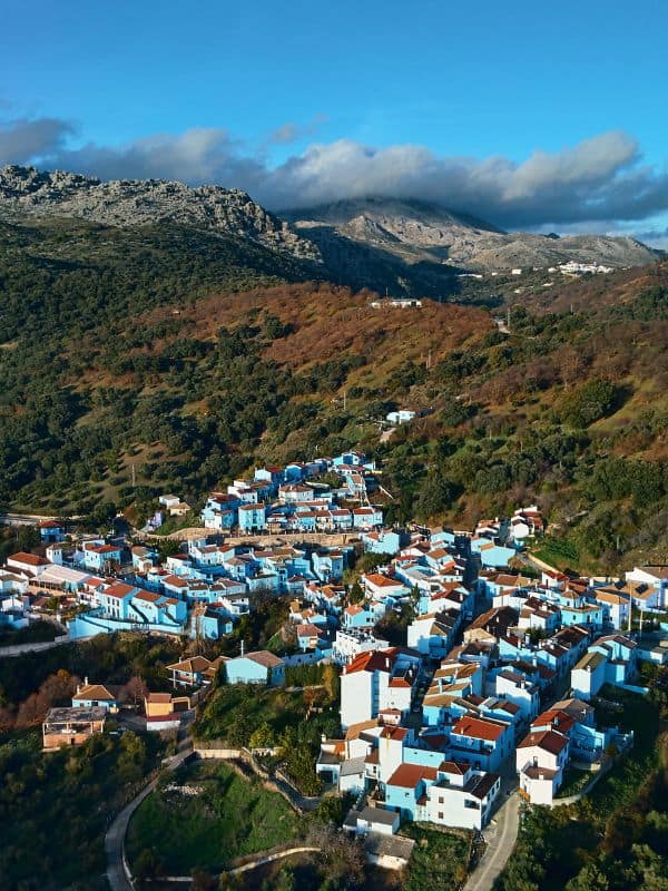 aerial view of J&uacute;zcar one of the best Unusual Villages in Andalucia