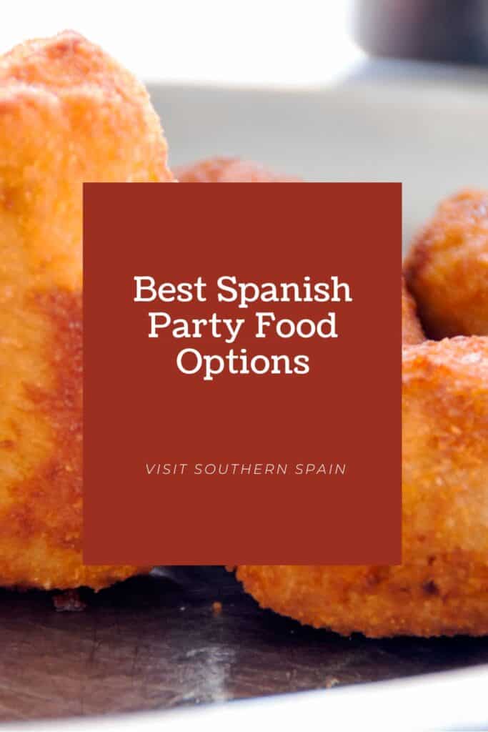 a pin with croquettes, best spanish party food