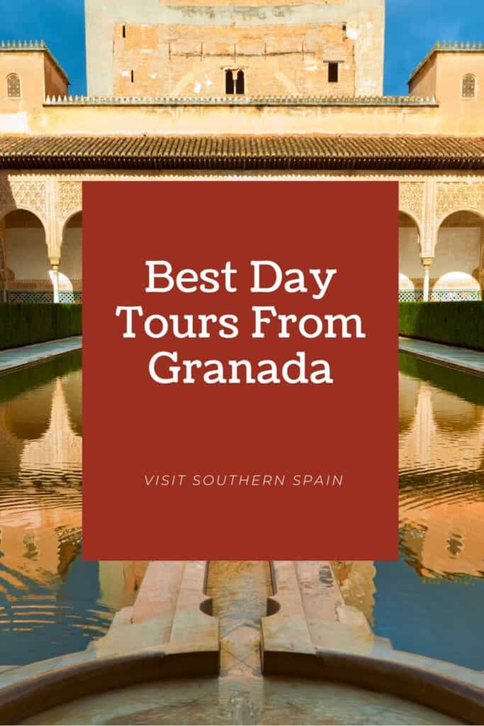 a pin with Nasrid Palace in Granada, Day Tours from Granada
