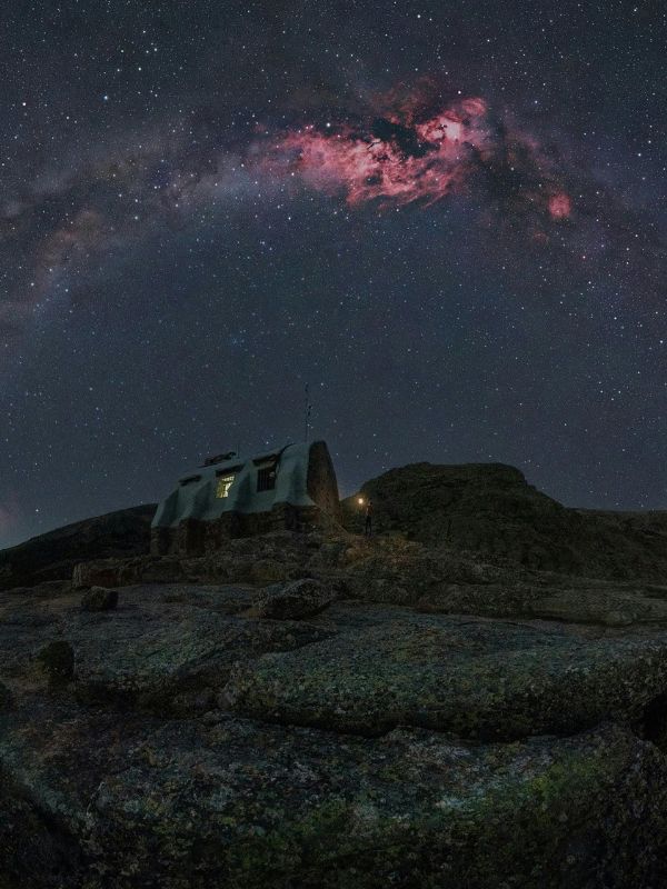 a night ski with Milky Way galaxy over mountain, Things to do in Sierra Nevada Ski Resort