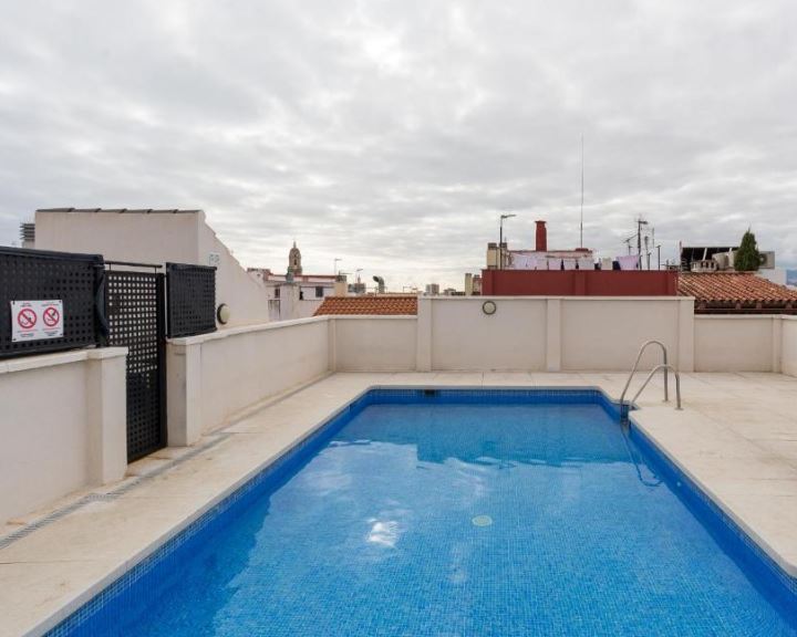 pool area at Historic Centre + Rooftop + Parking in Malaga