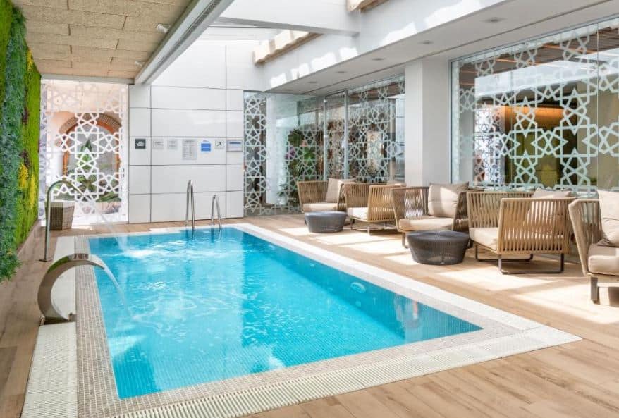 pool area at Catalonia Giralda in Seville - 18 Best Family Hotels in Seville, Spain